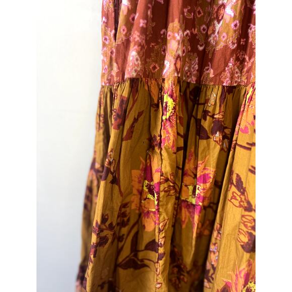 Free People Floral Bluebell Maxi Dress Size XS Women's - Picture 9 of 10